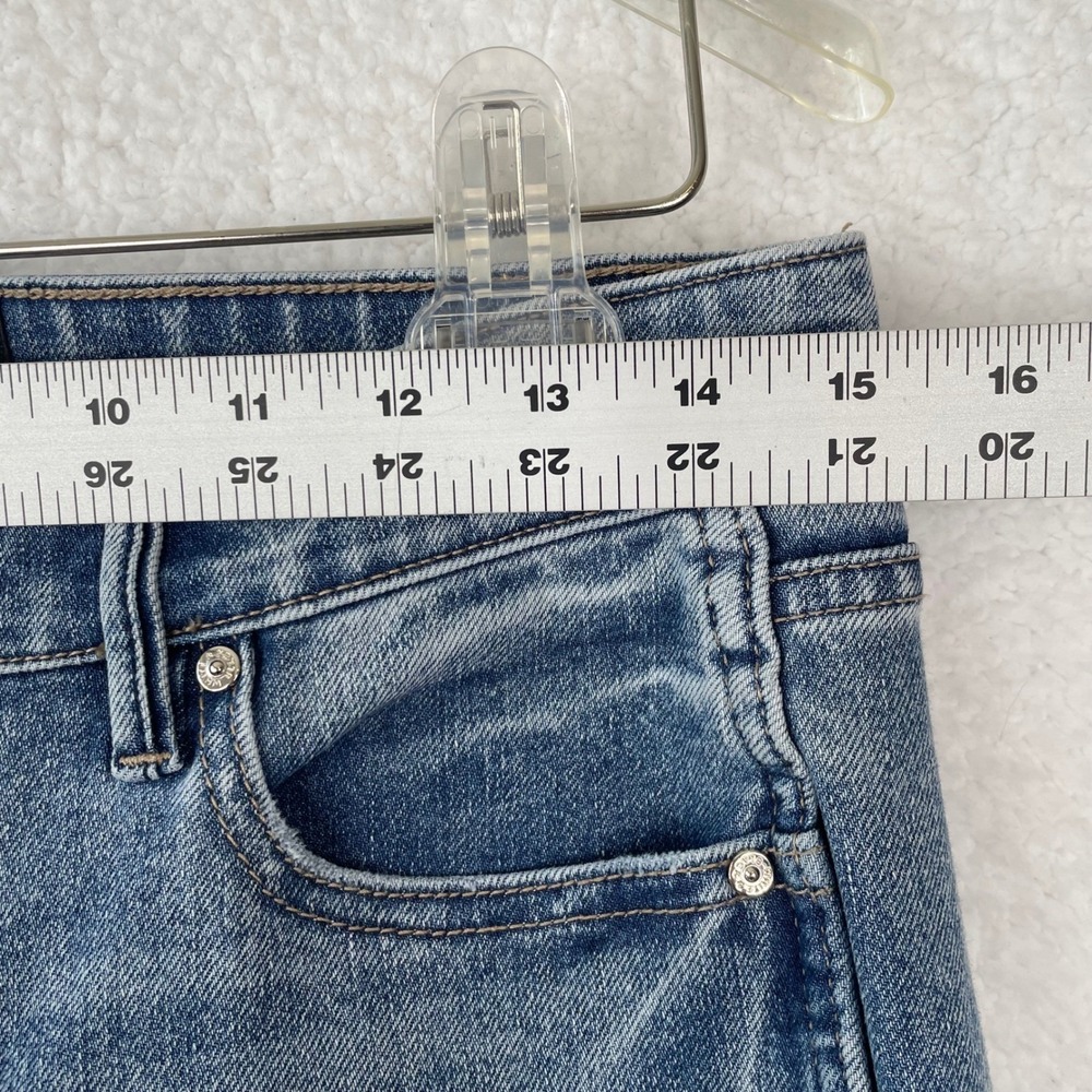 White House Black Market High-Rise Straight Sculpt Jeans Blue Medium Wash Size 6 - Picture 7 of 11